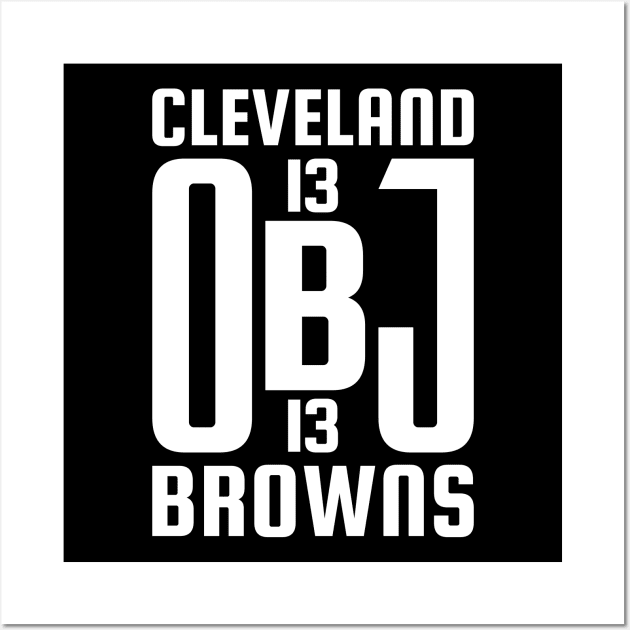 OBJ Cleveland Browns 3 Wall Art by HooPet